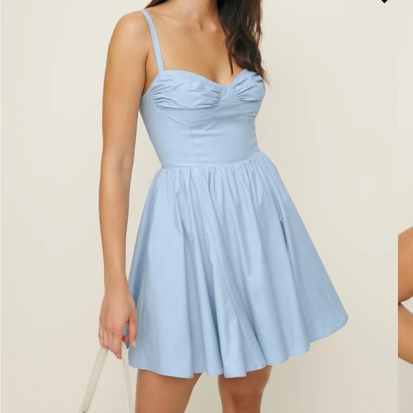 NWT Reformation Cherrie Dress in Horizon - Picture 1 of 7